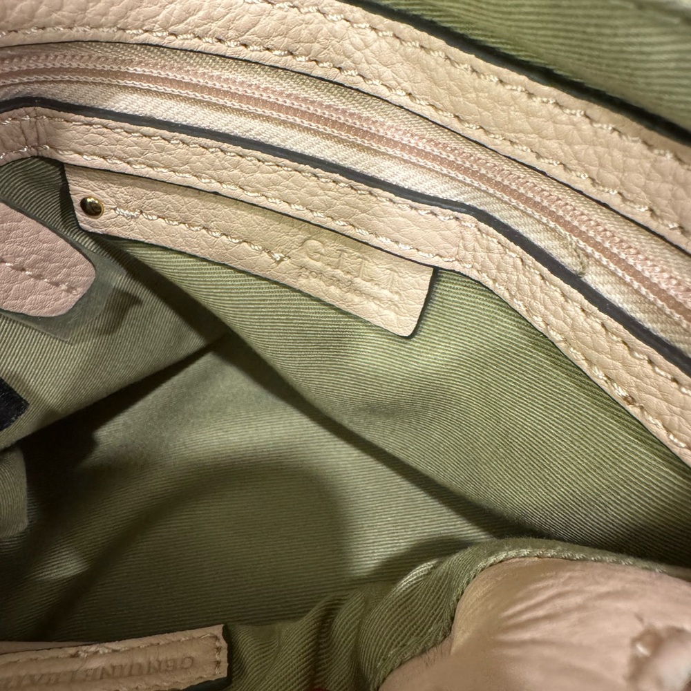 Chic Blush Leather Women's Backpack - image 4